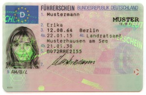 Deutsche EU-Führerscheinkarte - Layout 2013 - Vorderseite