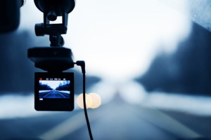 Image of car video recorder in action